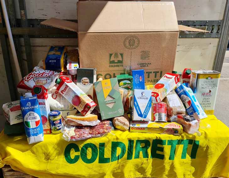 Coldiretti prodotti pacco solidale