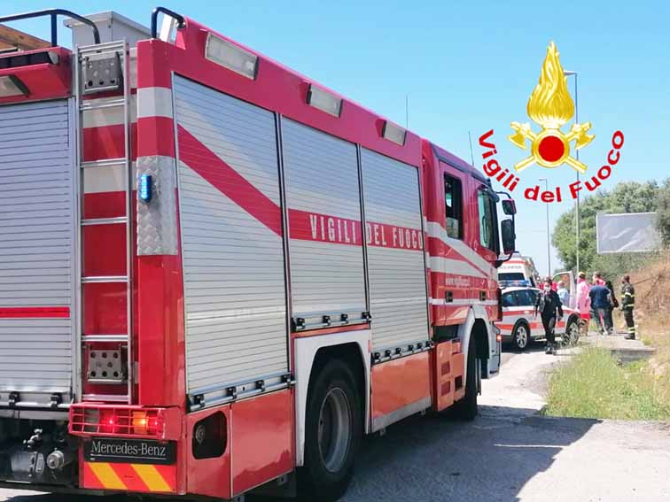 Incidente stradale a Sassari via Domenico Millelire 3