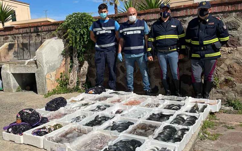 Polizia Macomer sequestro pescato verso Bosa