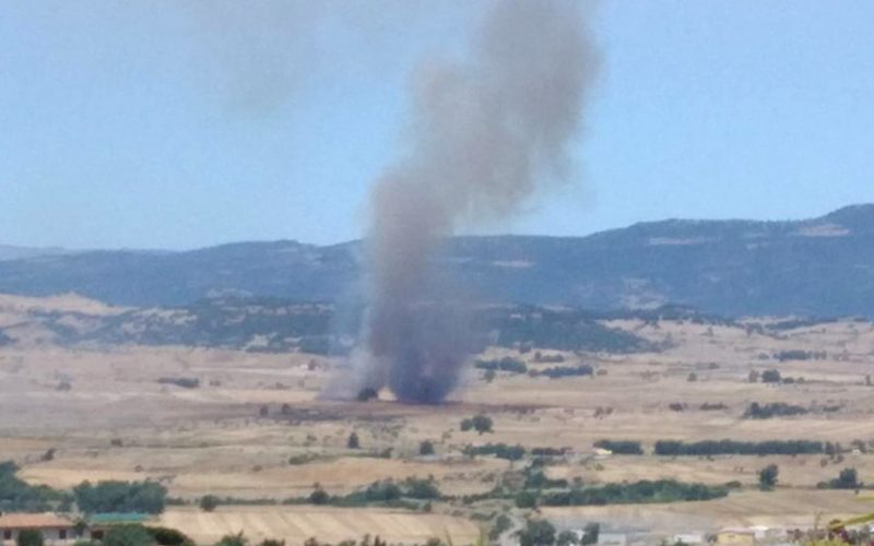 Incendio Ozieri Campo de Fora