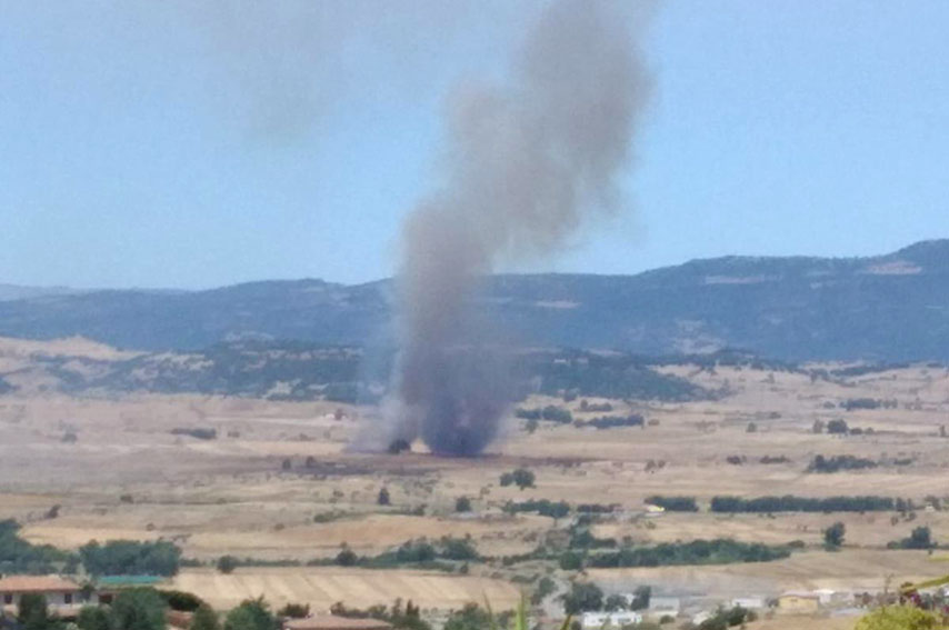 Incendio Ozieri Campo de Fora