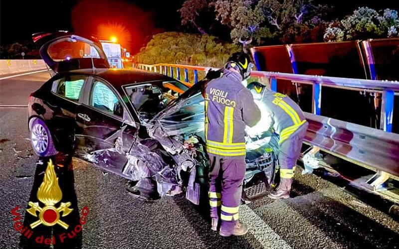 Incidente stradale bivio di Monti