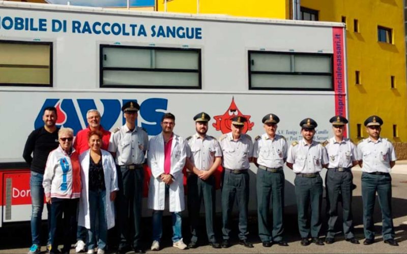 Guardia di Finanza di sassari e Avis