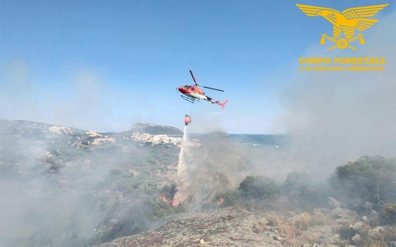 Incendi Sardegna elicottero