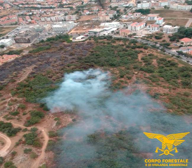 Incendio Nuoro Biscollai