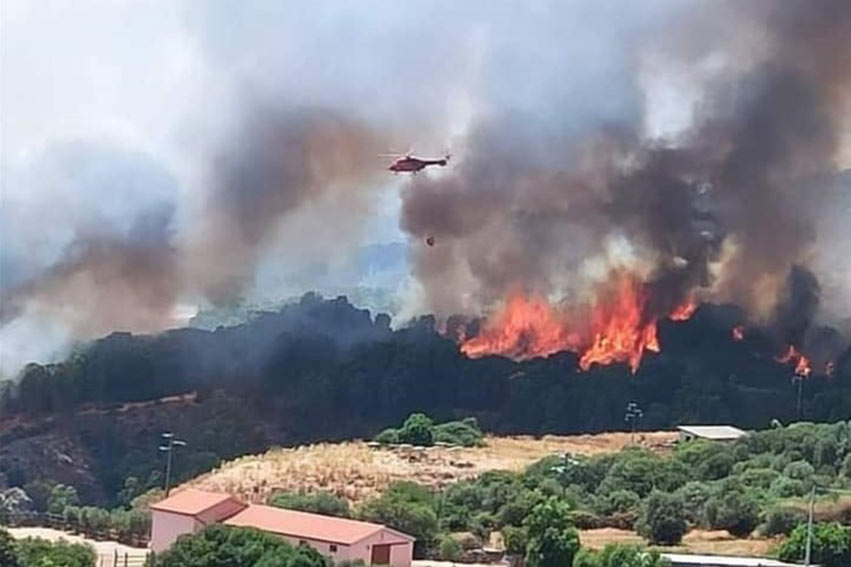 Incendio Sardegna