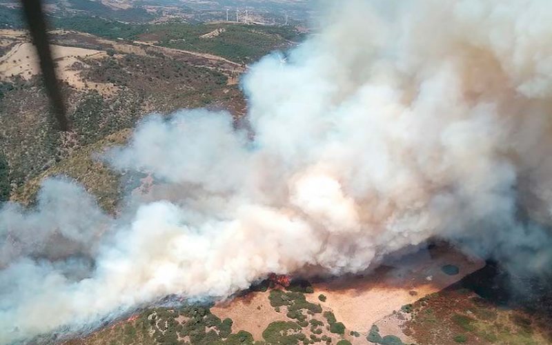 Incendio a San Basilio