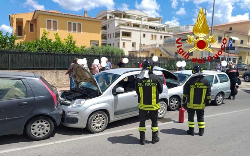 incidente stradale in via Barcellona a Olbia