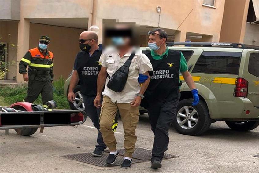 Arresto piromane di Alghero