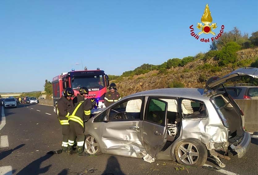 incidente sulla statale 291 alghero sassari ferite 5 persone logudorolive