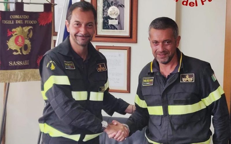 Nuovo comandante dei Vigili del Fuoco di Sassari