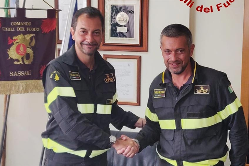 Nuovo comandante dei Vigili del Fuoco di Sassari