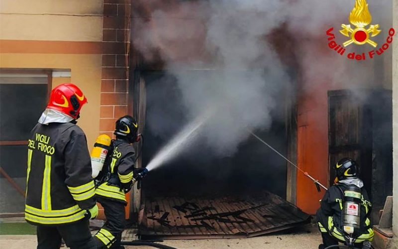 Incendio sassari ottava