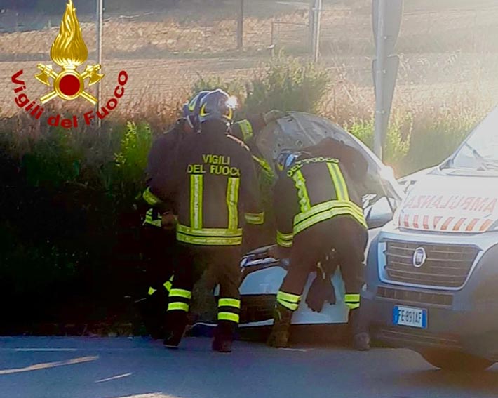 Incidente Circonvallazione Olbia bivio ospedale