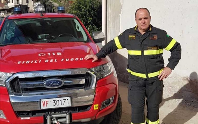 Elio Langiu Vigili del Fuoco Ozieri