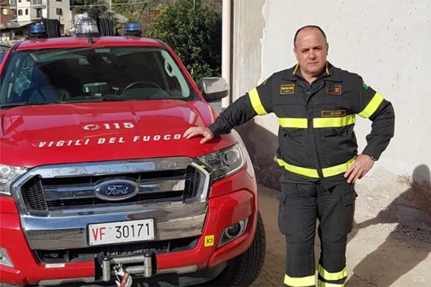 Elio Langiu Vigili del Fuoco Ozieri