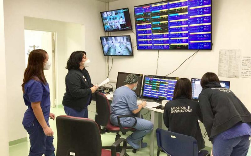 Nuova Terapia intensiva Aou Sassari Sala Controllo