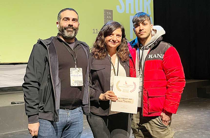 2Maurizio Abis Paola Cireddu Alessio Arrais Audience Award Positively Different SFF Atene