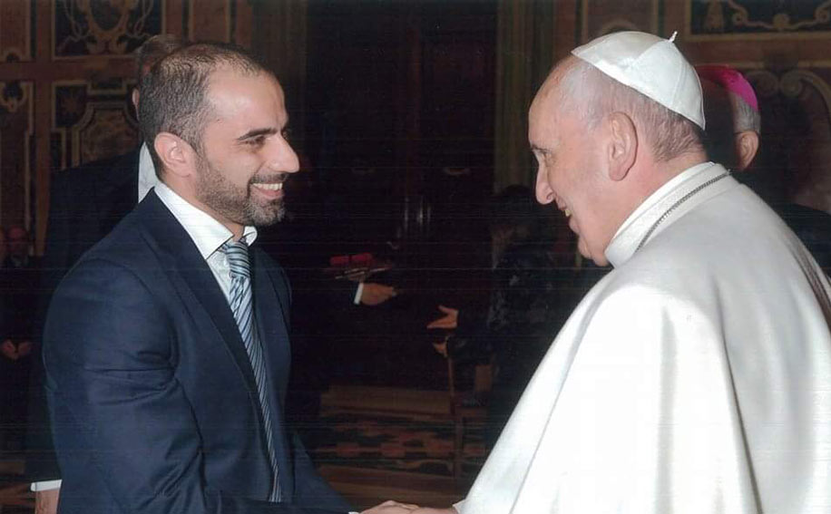 Don Andrea Virdi e Papa Francesco