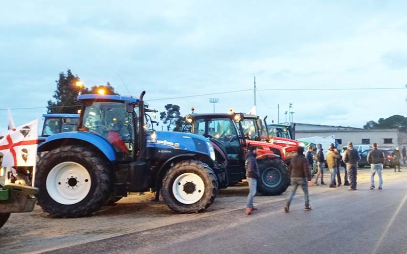 Manifestazione Ozieri pastori e autotrasportatori