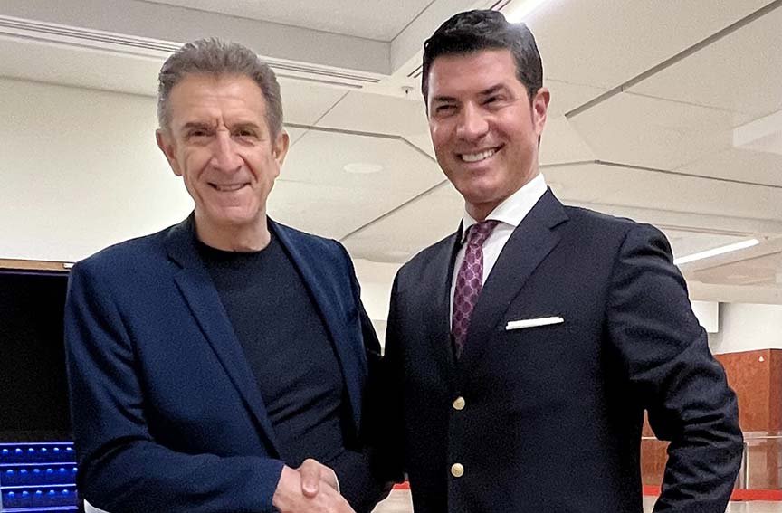 Ezio Greggio con Claudio Rotunno