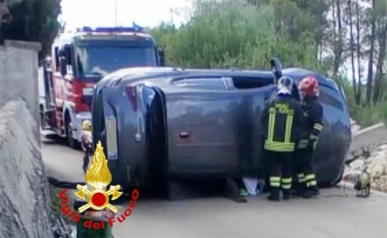 Incidente A Sassari Auto Si Ribalta A Baddimanna Logudoro Live