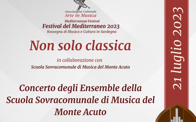 Ozieri Non Solo Classica concerto scuola Monte Acuto