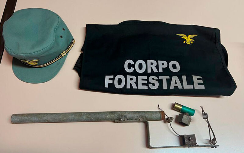 Sequestro armi Seui corpo forestale