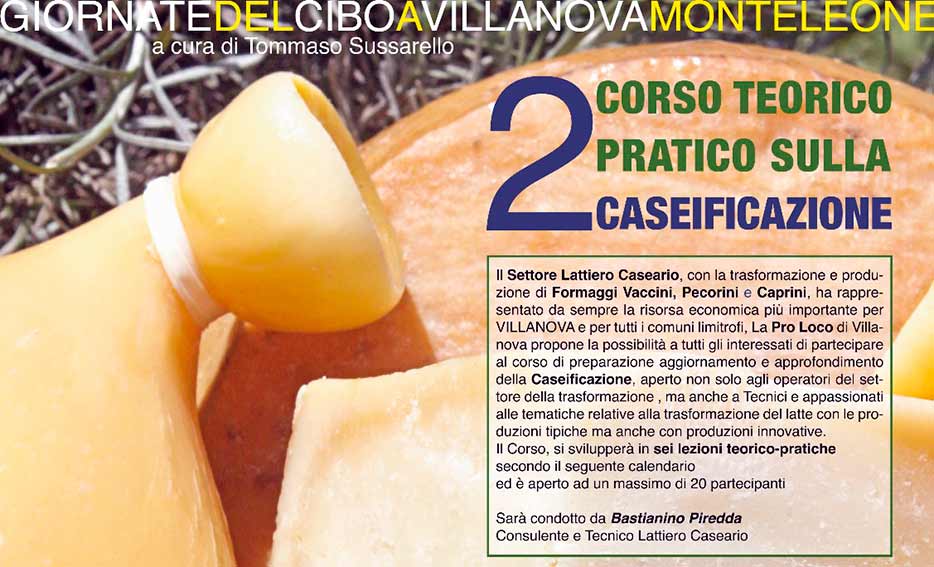Corso formaggi Villanova Monteleone