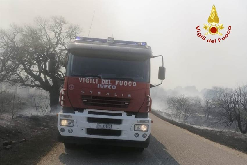 Vigili del Fuoco Nuoro incendi