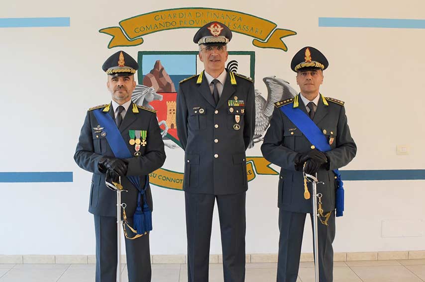 GdF Sassari col. Rebechesu gen. Bolognese e col. Sebastiani