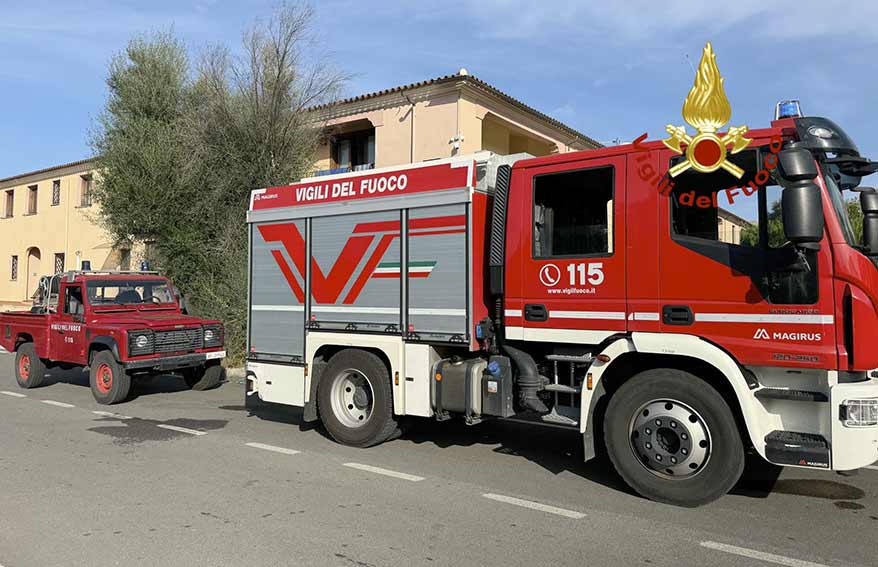 Incendio abitazione San Teodoro