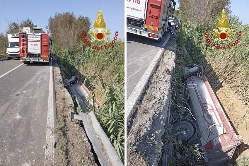 Incidente camion Sorso