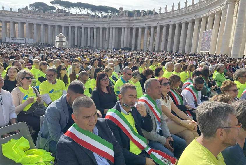 Sindaci e pellegrini Bonaria a Roma