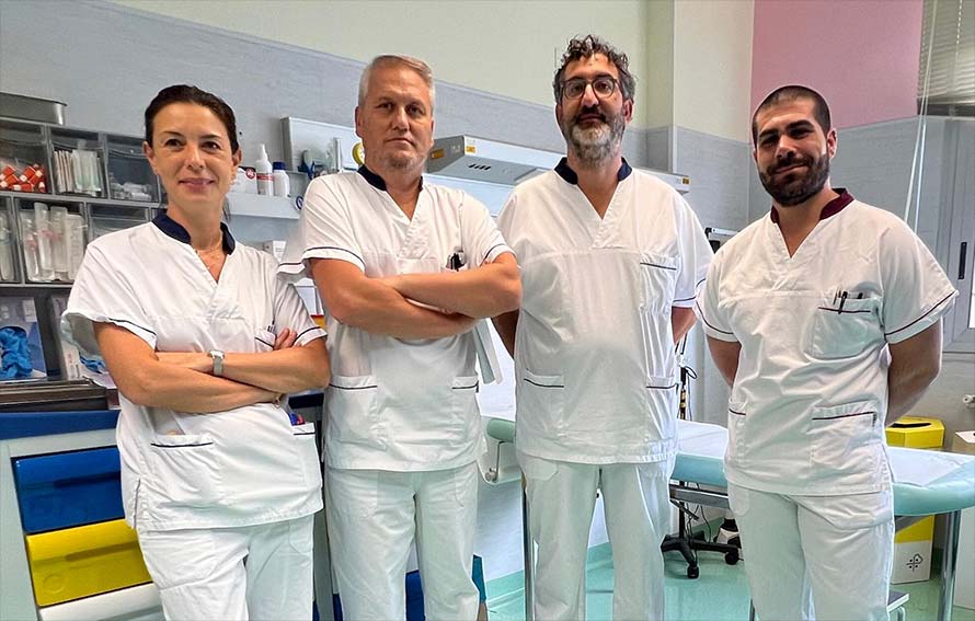 Equipe della Chirurgia pediatrica e neonatale dell’Aou di Sassari