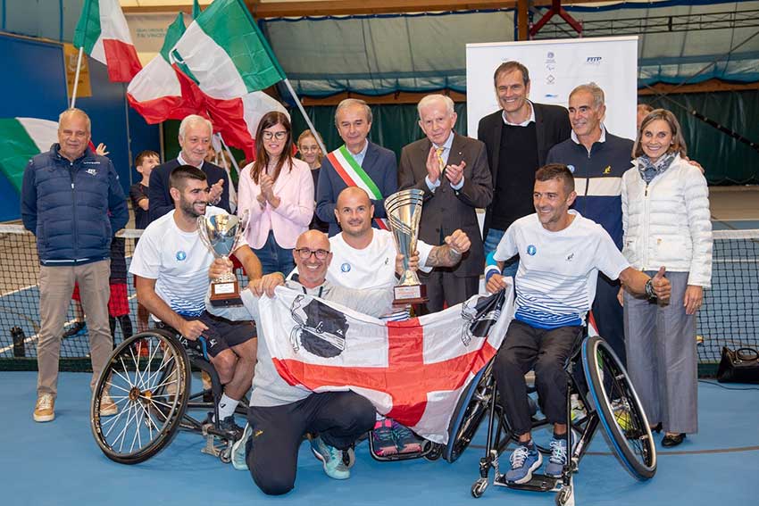 Tc Terranova campioni Italia di Tennis in Carrozzina