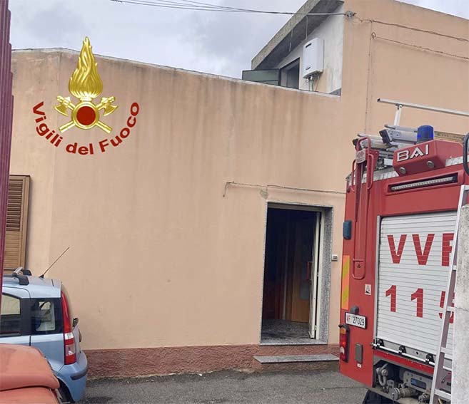 Incendio abitazione Dorgali 2