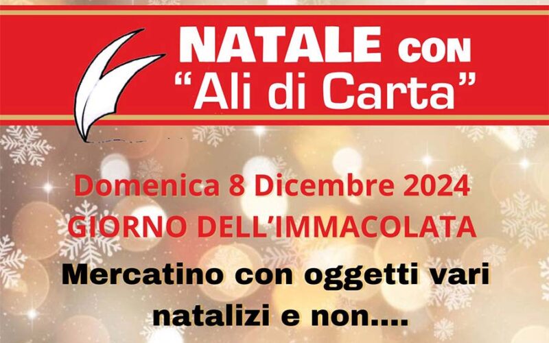 Mercatino di Natale Ali di carta ad Ala