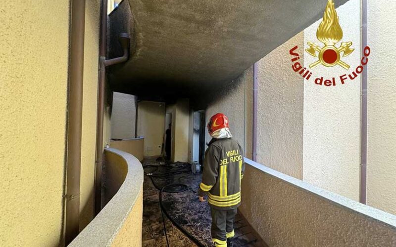 Incendio appartamento Olbia