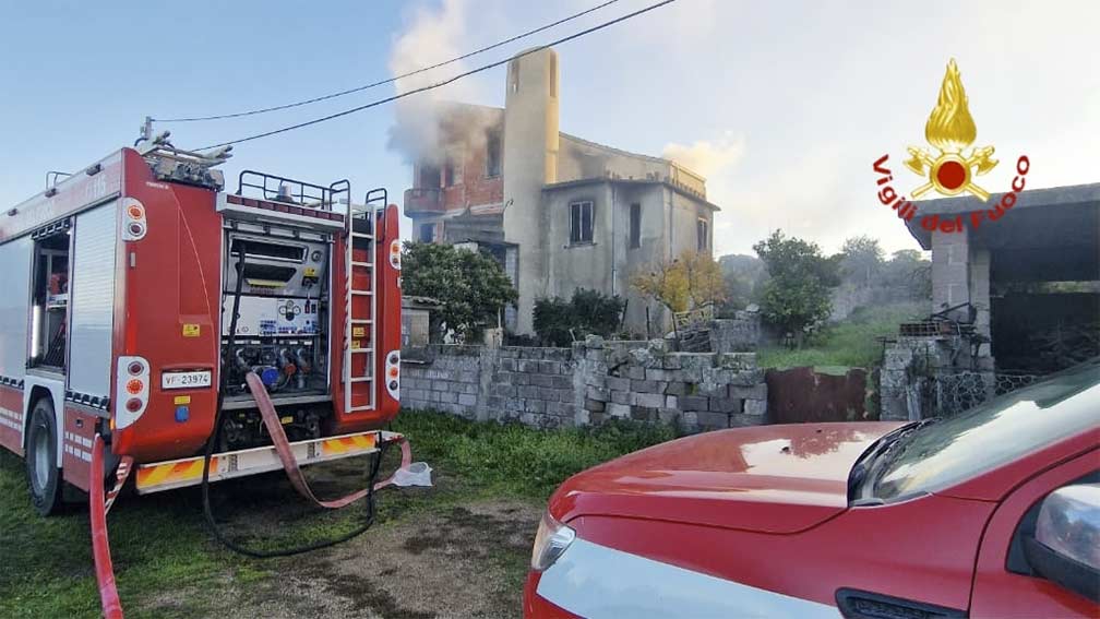 Incendio casa Ardauli