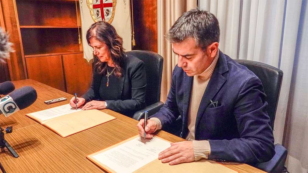 Zedda e Todde firma nuovo stadio Cagliari