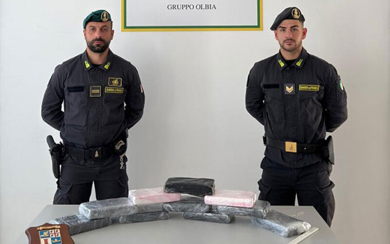 Cocaina sequestrata a Olbia