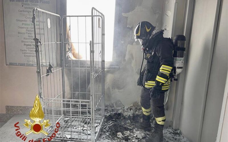 Incendio ospedale di Olbia