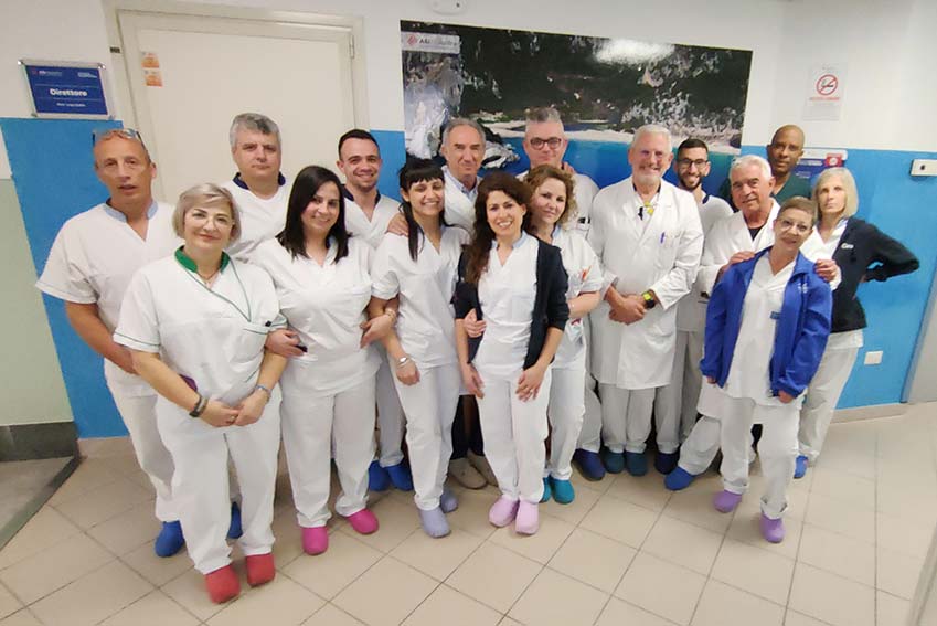 Lequipe reparto Ortopedia ospedale Lanusei